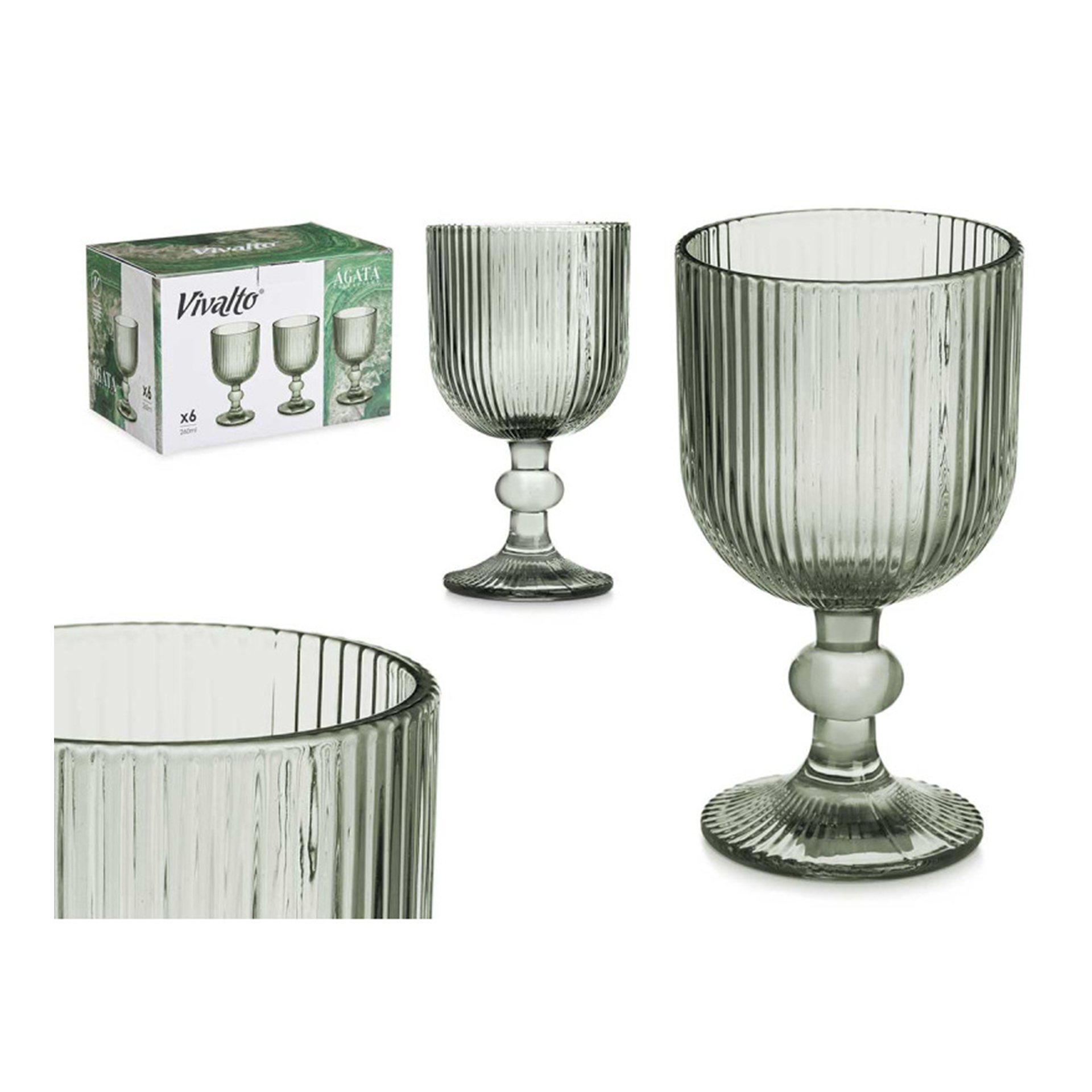 Conjunto 6 copos JOM RISCAS 84914