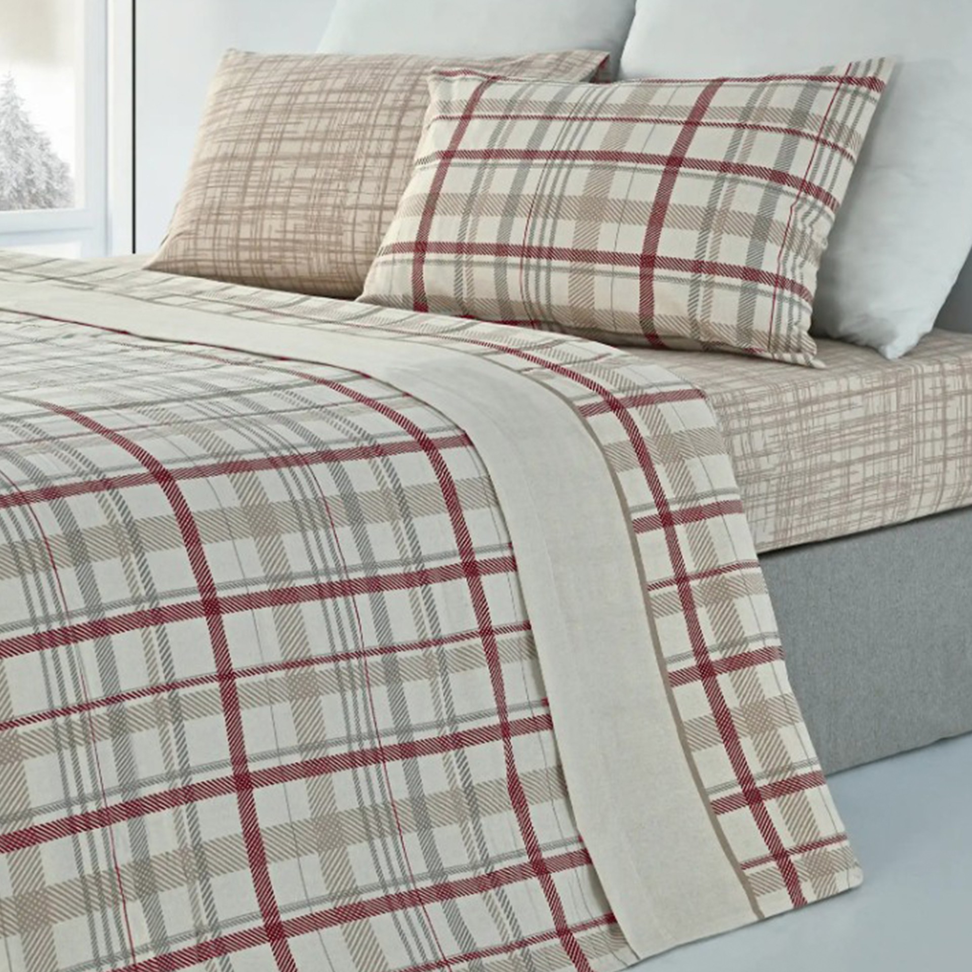 Jogo cama flanela JOM Xadrez