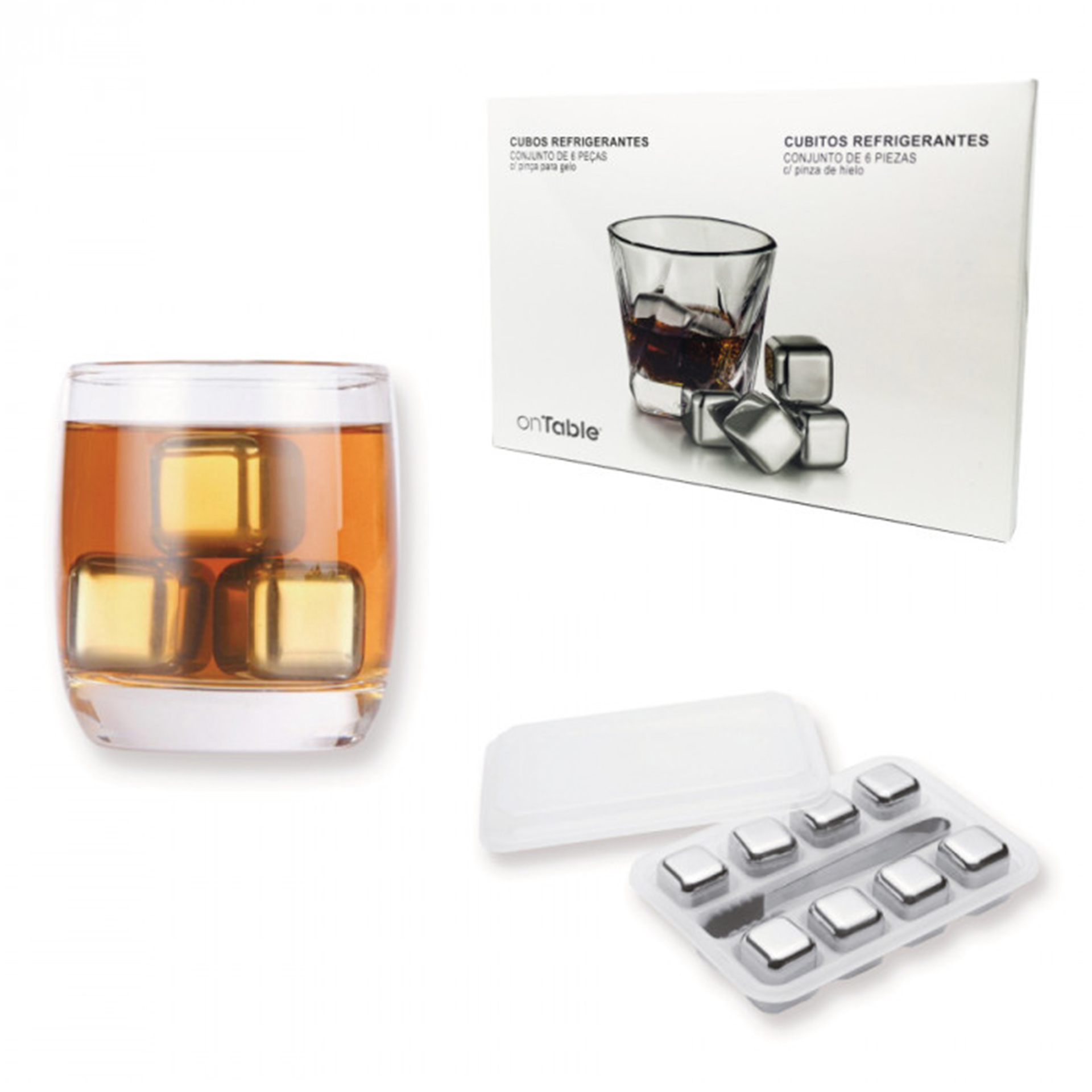 Set.6 cubos gelo para bebidas JOM Y040489