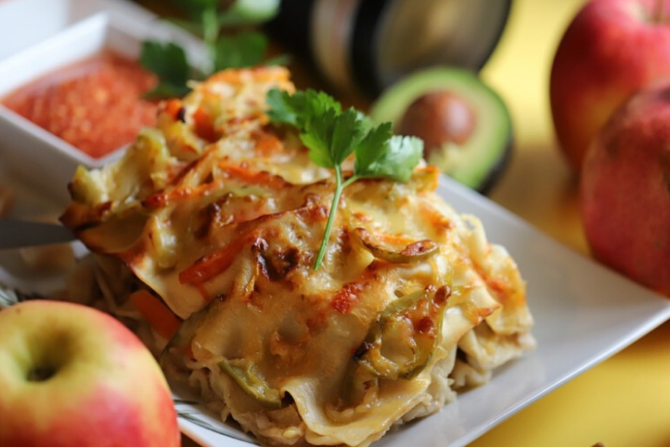 Receita de Lasanha de Legumes para fazer na sua máquina de cozinha Kenwood CCL401WH Receita de Lasanha de Legumes para fazer na sua máquina de cozinha Kenwood CCL401WH