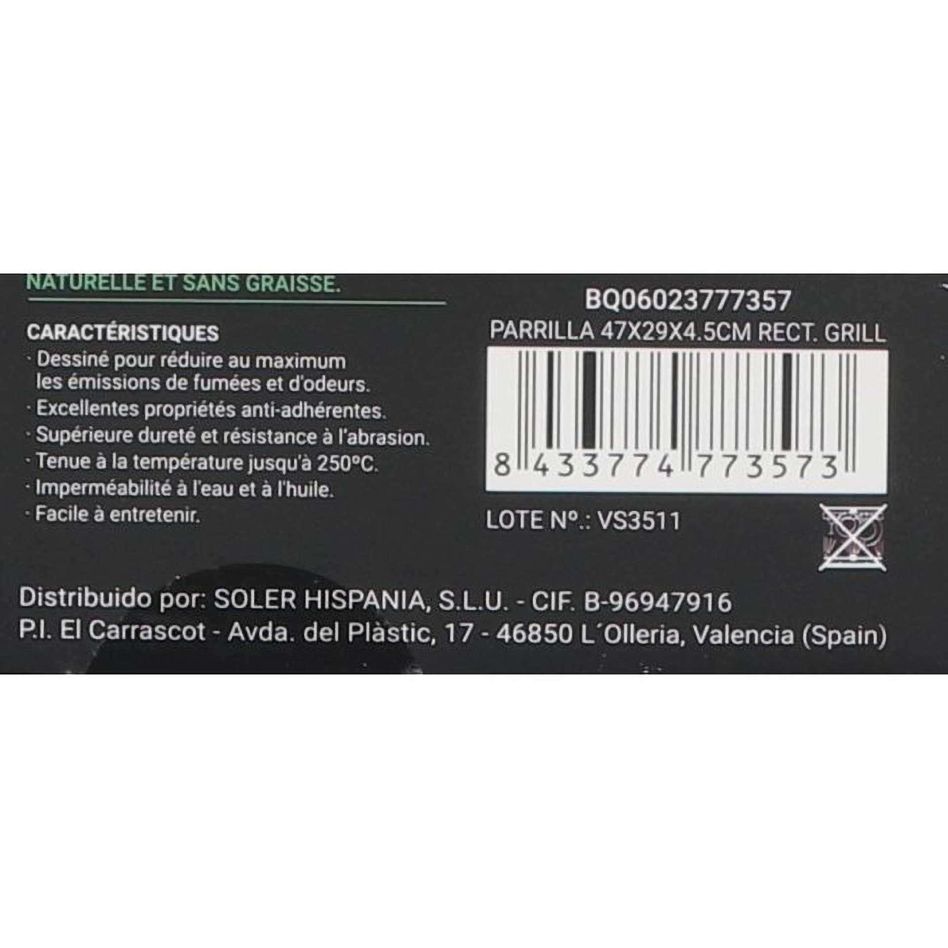 Grelhador com pega QUTTIN BQ06023777357