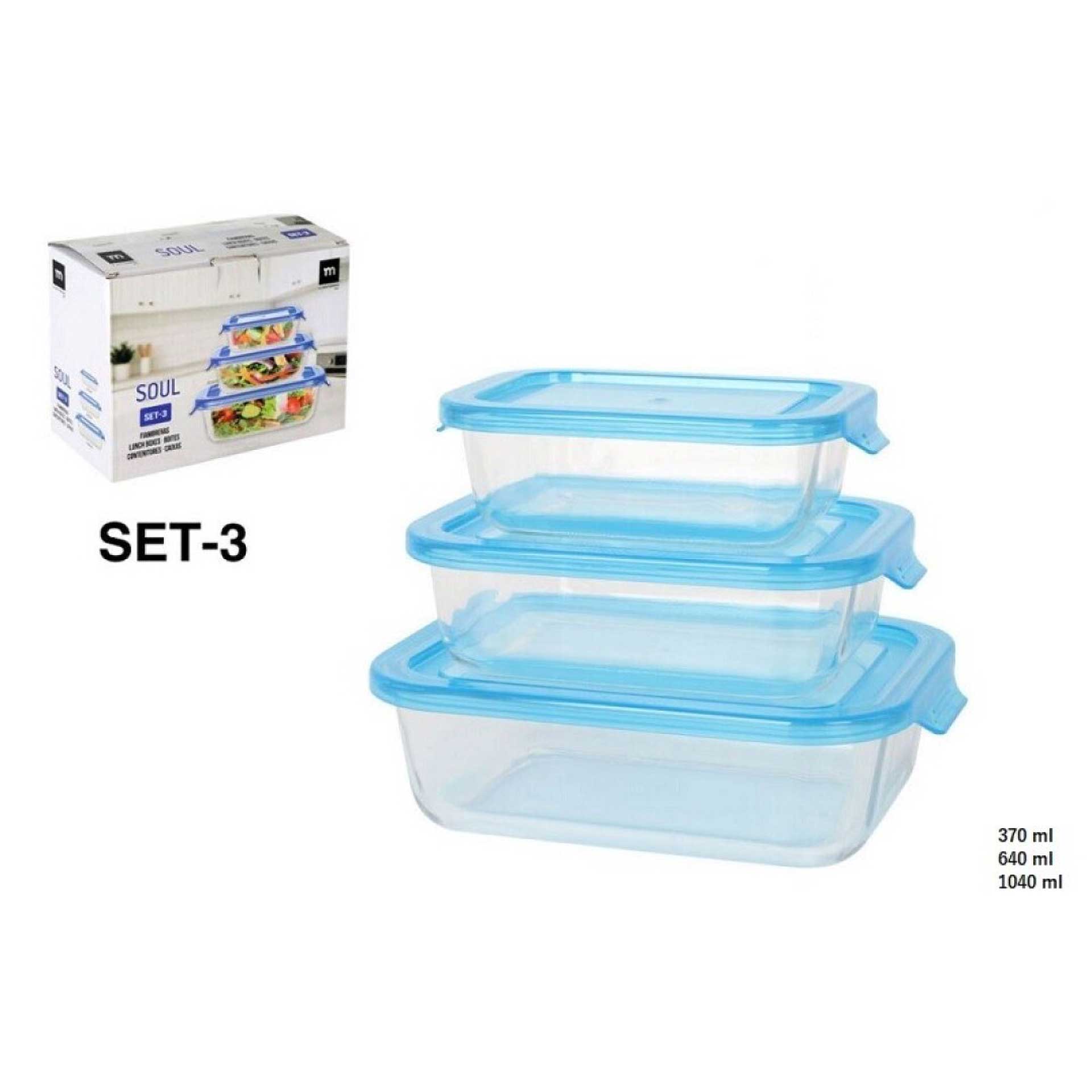 Conjunto 3 Caixas herméticas JOM 8320SF001