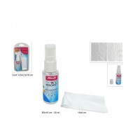 Kit limpeza oculos pano+spray JOM 43264007