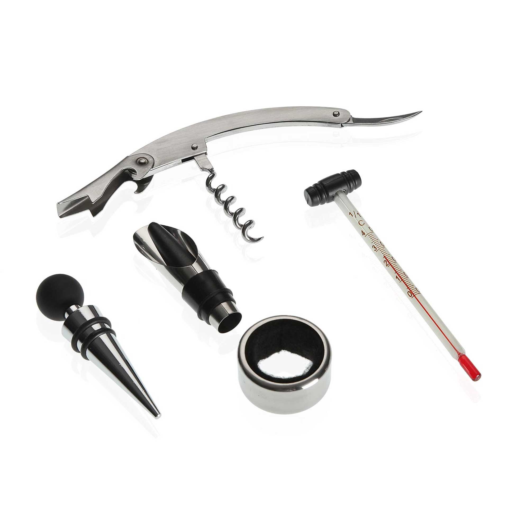 Conjunto 5 acessórios vinhos JOM 2122-0104