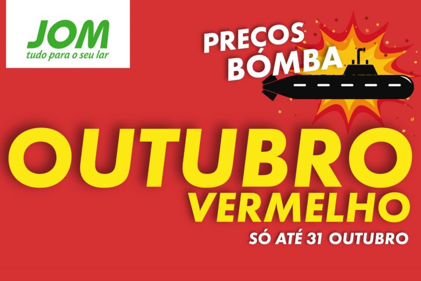 Novo folheto JOM: como (re)decorar a casa com os preços bomba de outubro