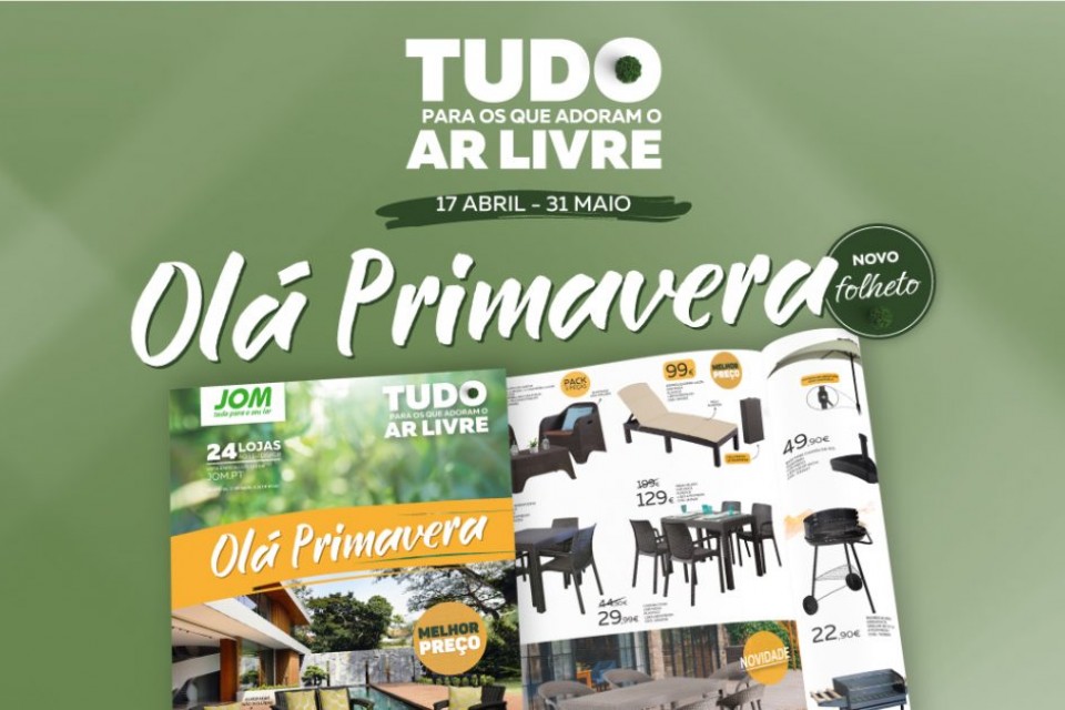Novo folheto JOM: Olá Primavera Novo folheto JOM: Olá Primavera