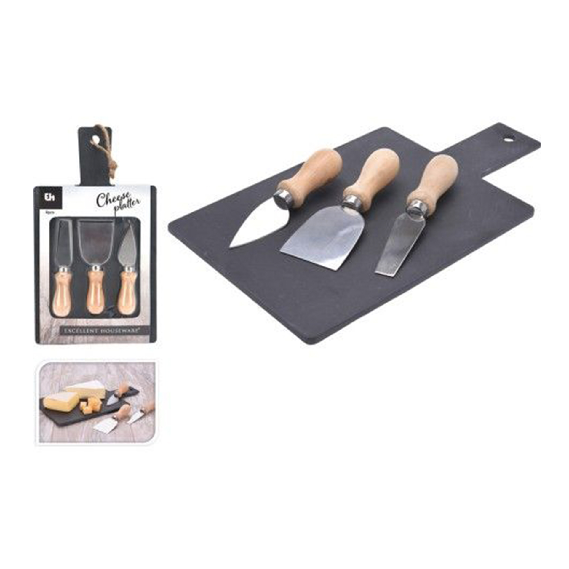 Tábua queijo com 3 facas JOM 210000700