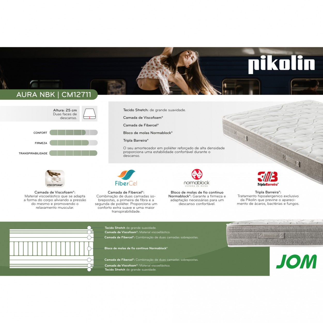 Colch�o PIKOLIN Aura NBK