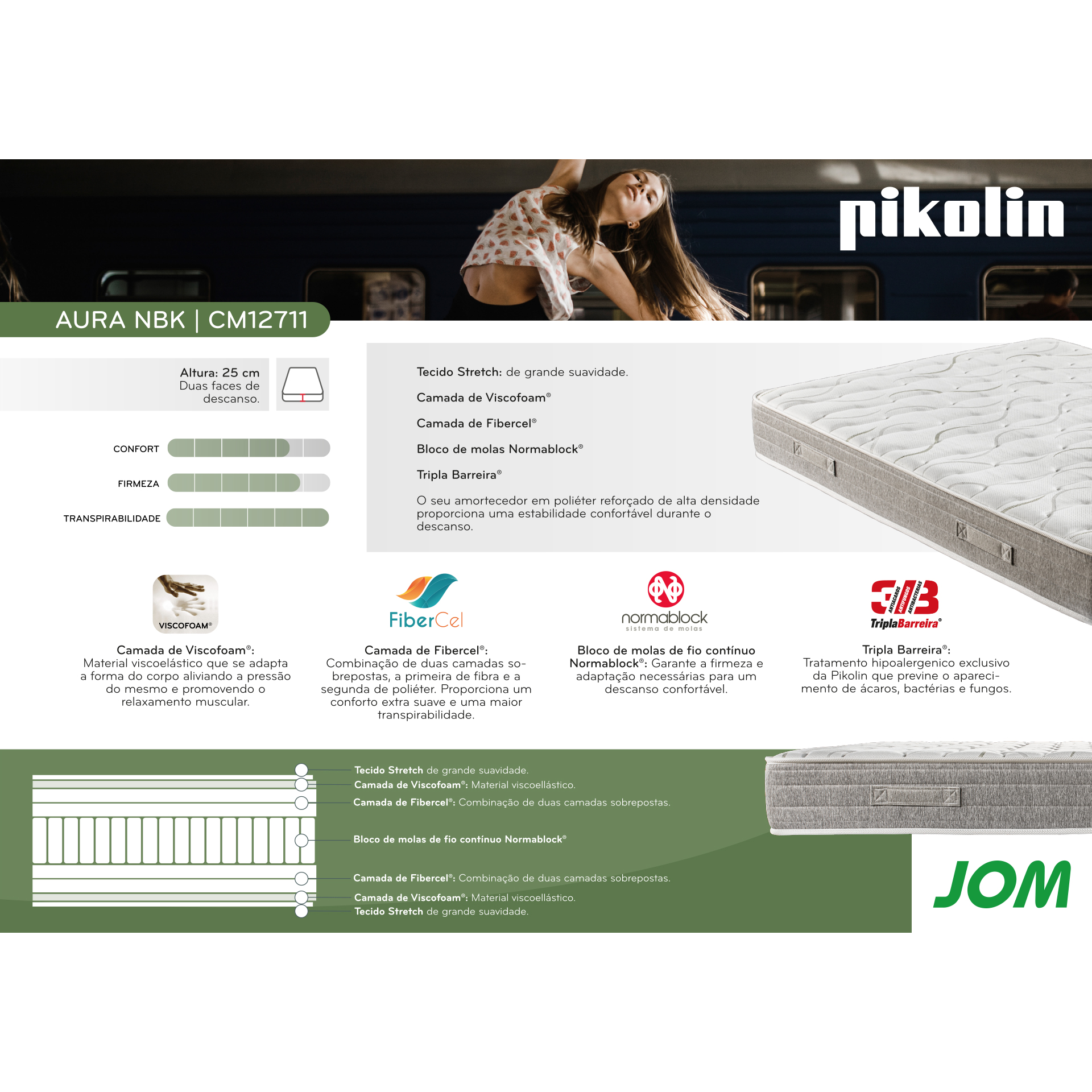 Colchão PIKOLIN Aura NBK