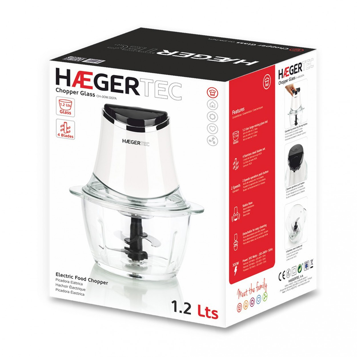 Picadora Haeger CH-30W.007A