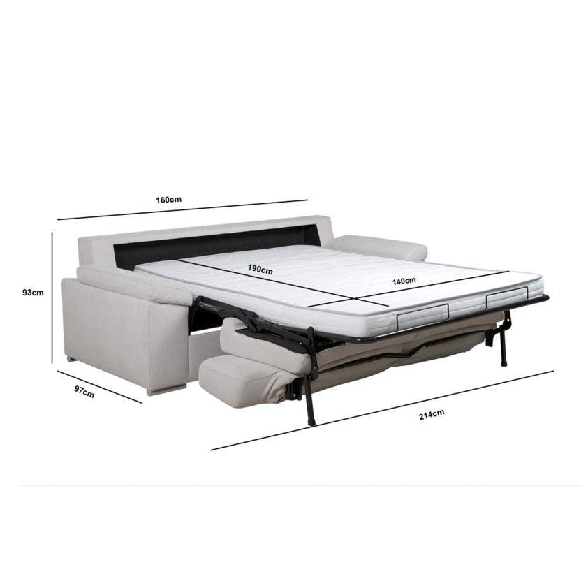 Sofa 3 lugares com cama JOM Cohen