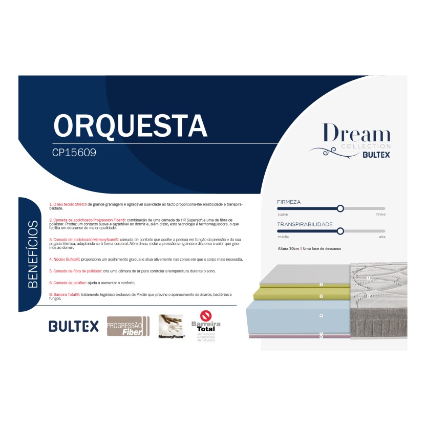 Colch�o BULTEX Orquestra 3.0 - CP15609