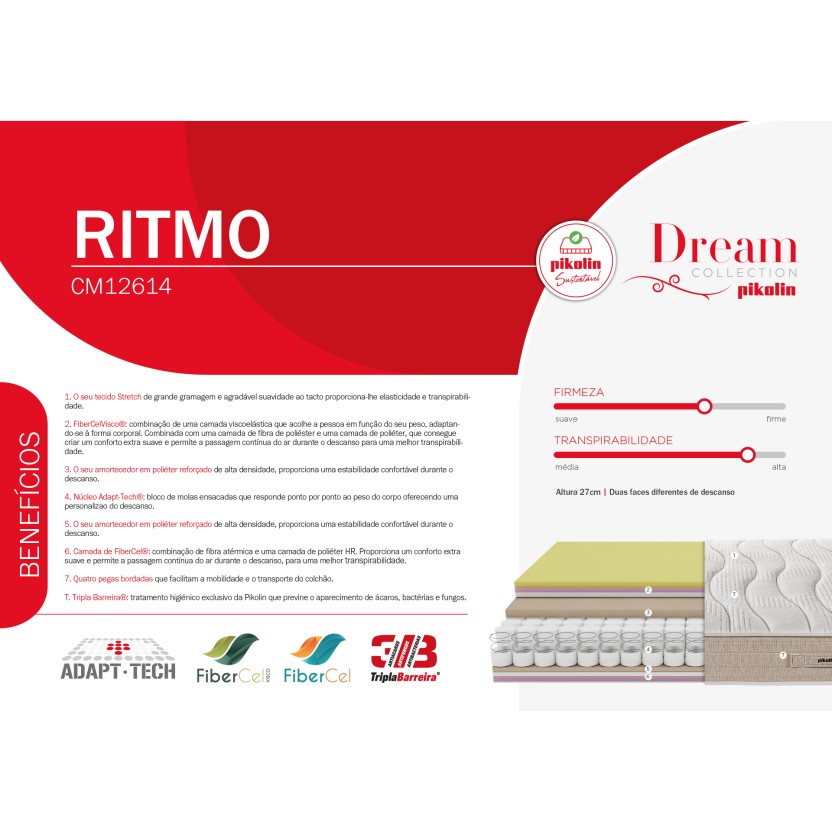 Colch�o PIKOLIN Ritmo - CM12614