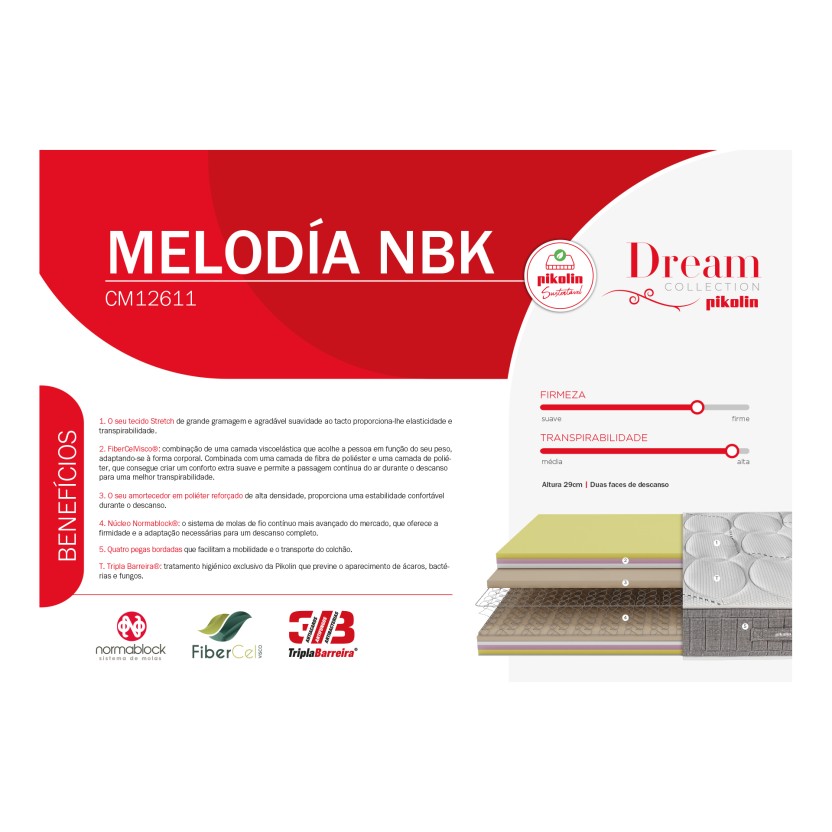 Colch�o PIKOLIN Melodia NBK - CM12611