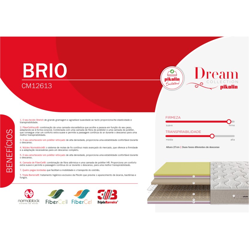 Colch�o PIKOLIN Brio 3.0 - CM12613