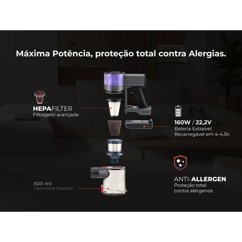 Aspirador Vertical FLAMA 1644FL