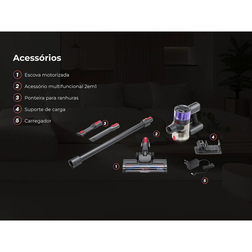 Aspirador Vertical FLAMA 1644FL