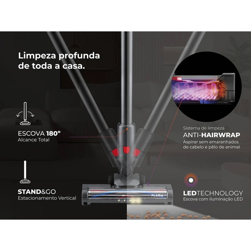 Aspirador Vertical FLAMA 1644FL