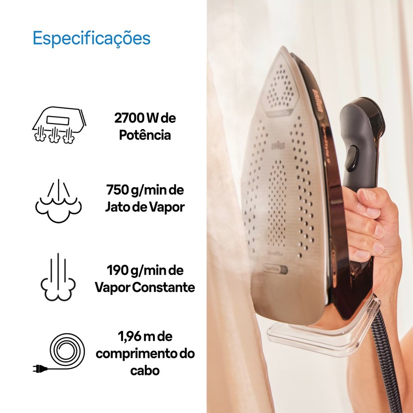 Ferro com Caldeira BRAUN IS9090BK