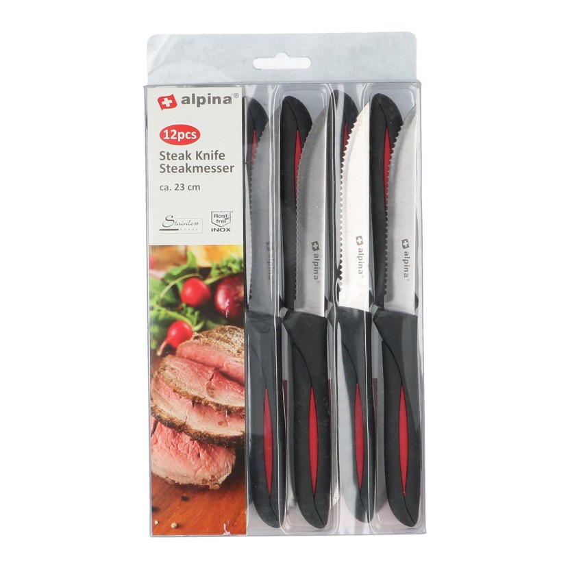 Conjunto 12 facas bife JOM ALPINA 871125295602
