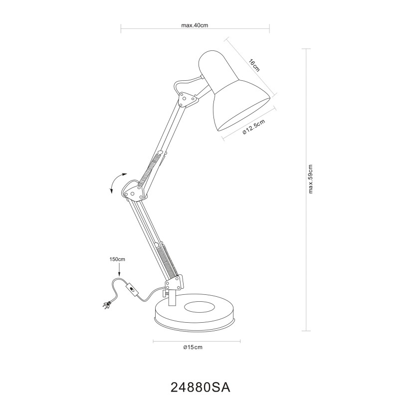 Candeeiro secret�ria JOM 24880SA