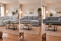Sofá de canto, chaise longue ou sofá de 3 lugares: qual escolher?
