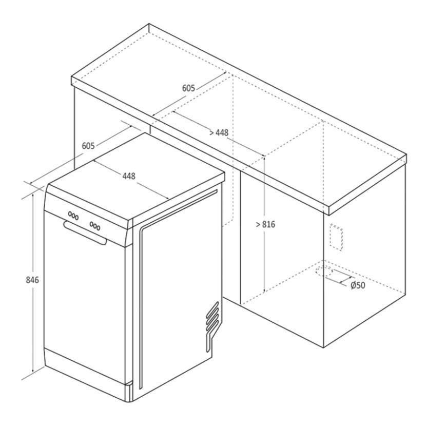 M�quina de Lavar Loi�a CANDY CDPH 2D1047 S