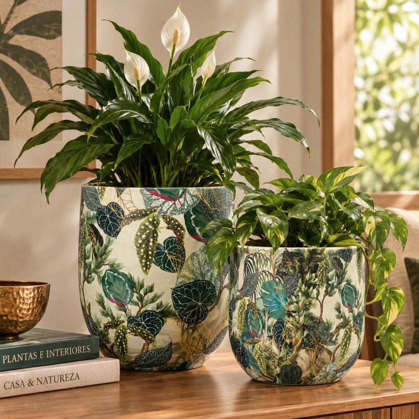 Conjunto 2 porta vasos JOM JUNGLE A67102550