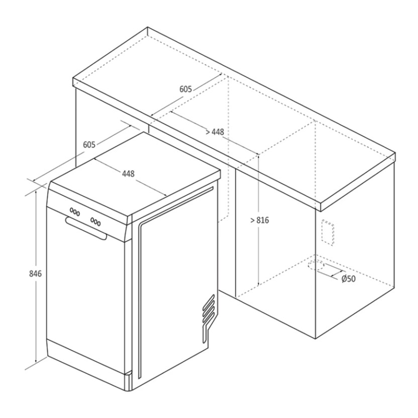 M�quina de Lavar Loi�a CANDY CDPH 2D1047W-01