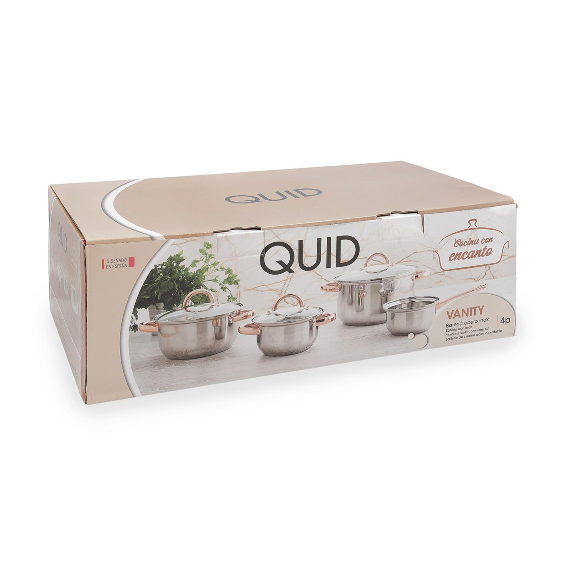 Trem Panelas 4 pcs QUID 5759401 VANITY QUID