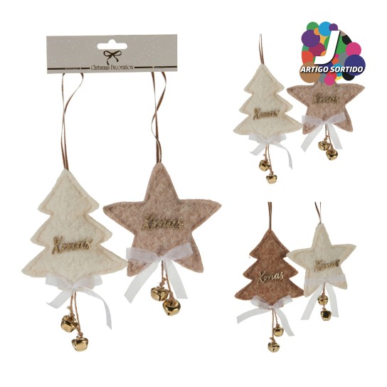 Pack 2 Enfeite natal JOM GR9124610 - Image product