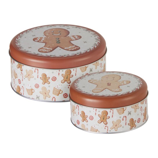 Conjunto 2 caixas metal JOM GINGERBREAD MAN 170499710 - Image product
