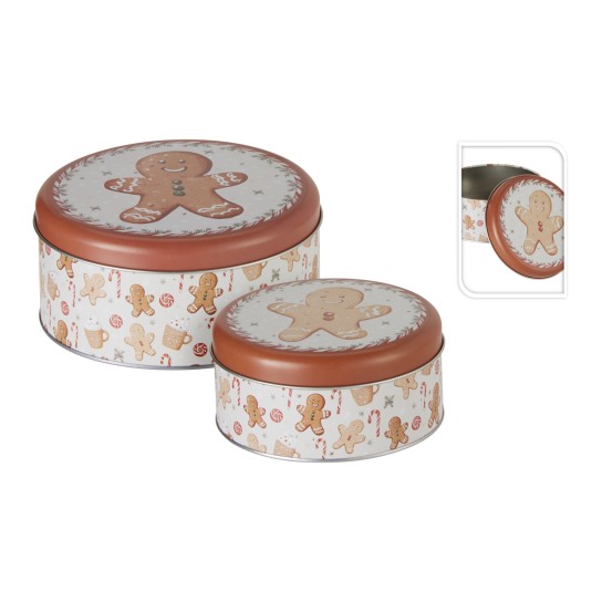 Conjunto 2 caixas metal JOM GINGERBREAD MAN 170499710 - Image product